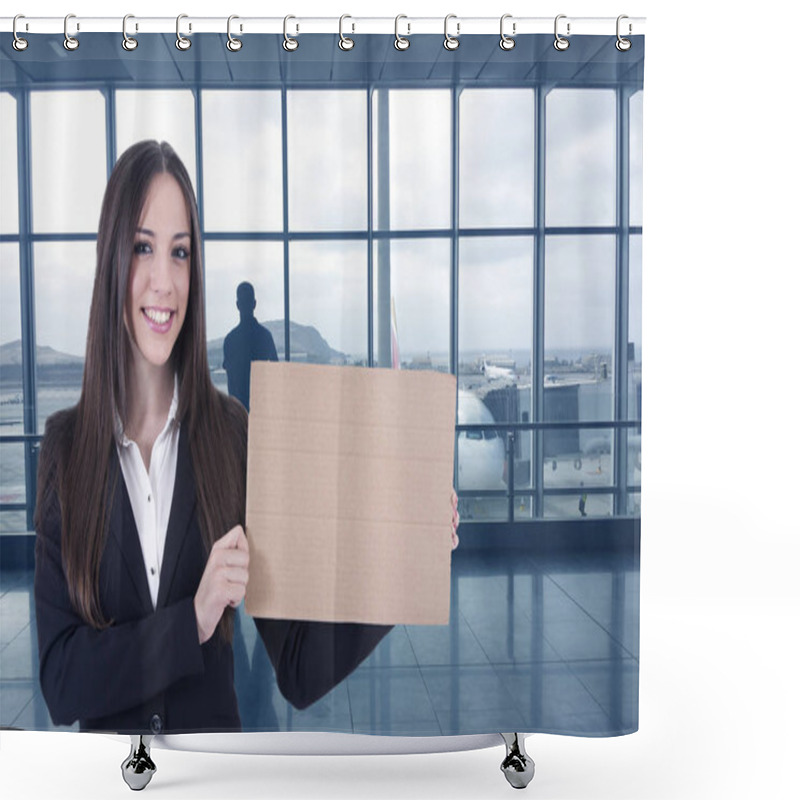 Personality  Young Woman Business Shower Curtains