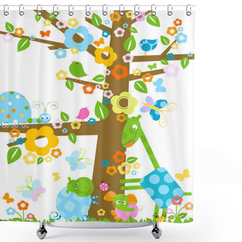 Personality  Wild Life Shower Curtains