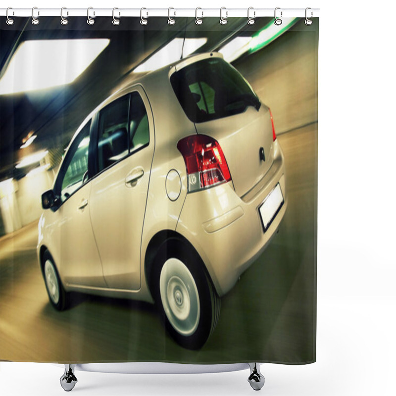 Personality  Car Driving Fast In Parking House Shower Curtains