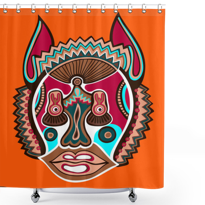 Personality  Unusual Ukrainian Traditional Tribal Art In Karakoko Style Shower Curtains