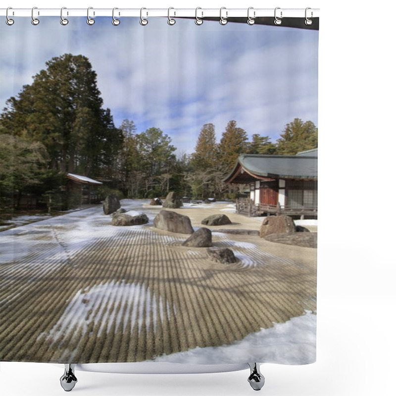 Personality  Rock Garden Of Kongobuji Temple In Koya, Wakayama, Japan (snow Scene) Shower Curtains