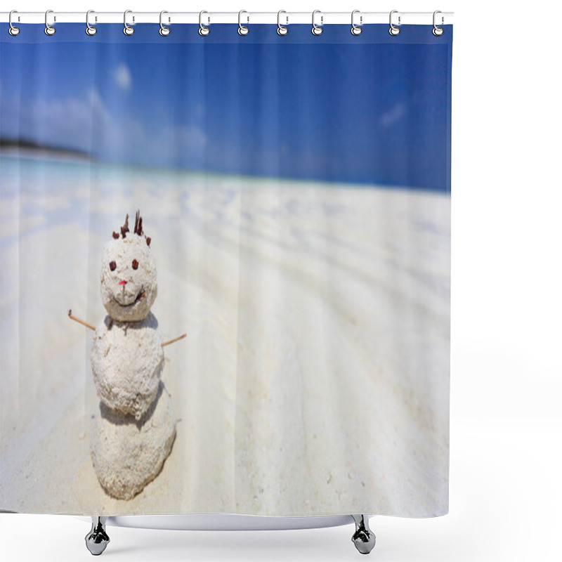 Personality  Tropical Snowman Shower Curtains