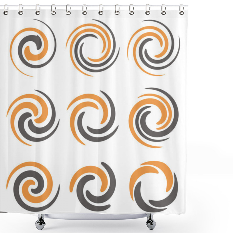 Personality  Spiral Logo Design Concepts And Ideas Shower Curtains