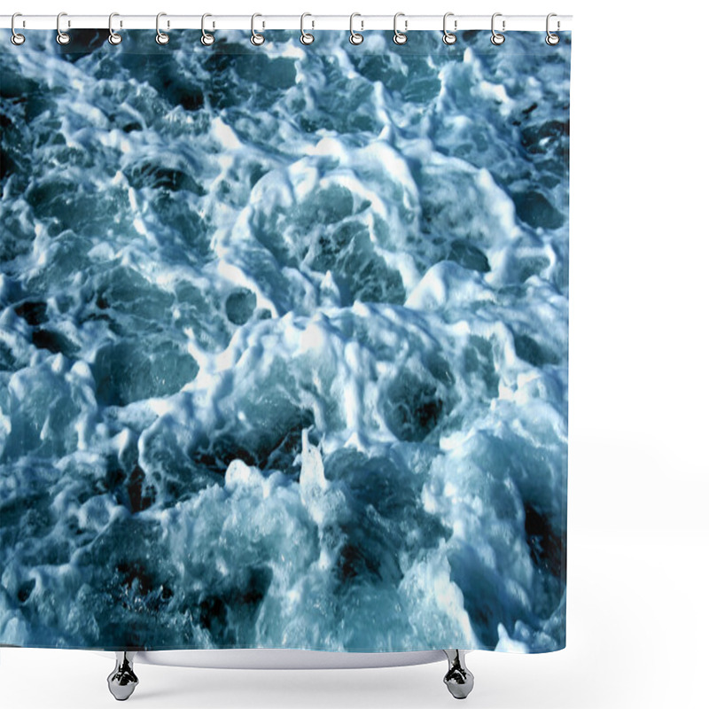 Personality  Suds Of Waves Shower Curtains