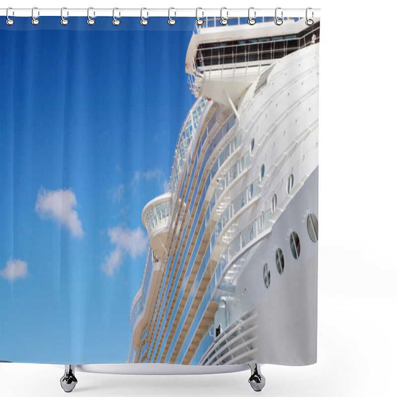 Personality  Closeup Of  Cruise Ship Shower Curtains