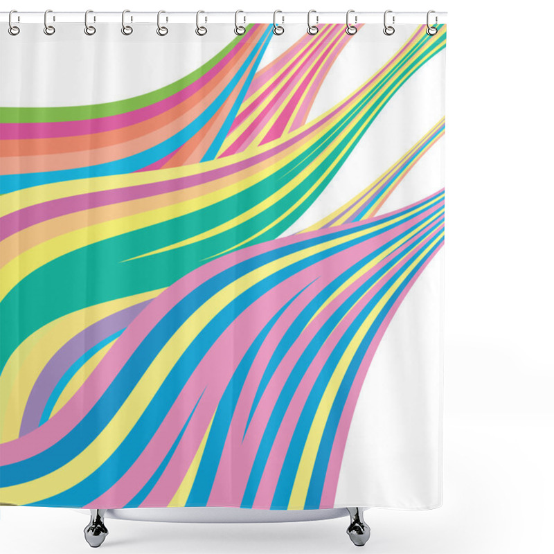 Personality  Vector Background And Pastel Lines Shower Curtains