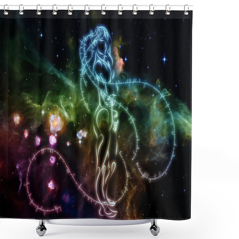 Personality  Inner Life Of Rhyme Shower Curtains