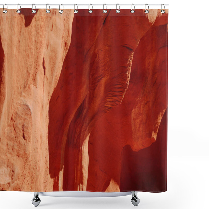 Personality  Cave With Red Sandstone Formation, Valley Of Fire State Park, Nevada, USA Shower Curtains