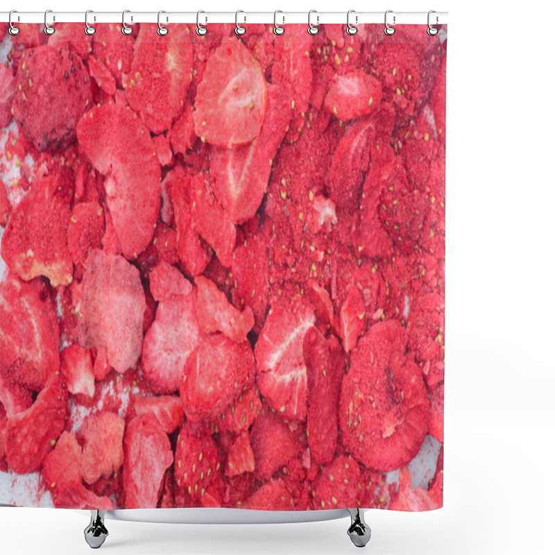 Personality  Lyophilized Dried  Strawberries Shower Curtains