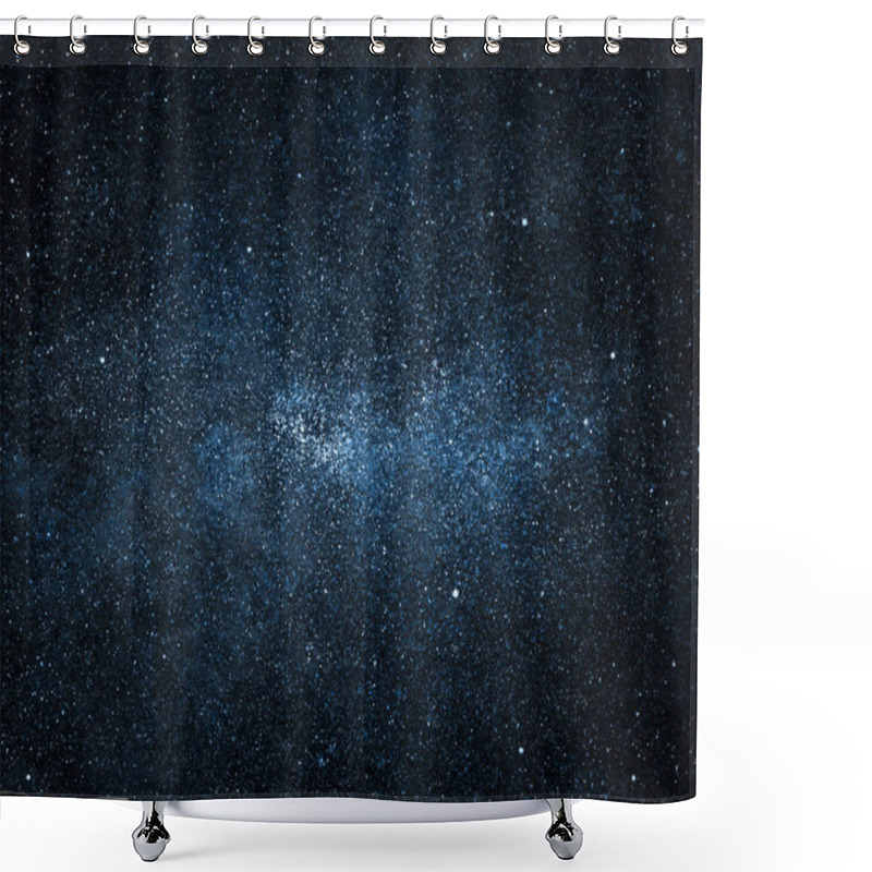 Personality  Night Sky With Stars As Background Shower Curtains