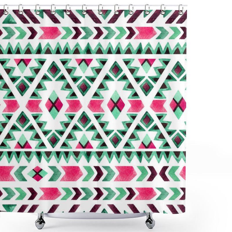 Personality  Geometrical Ethnic Seamless Pattern Shower Curtains