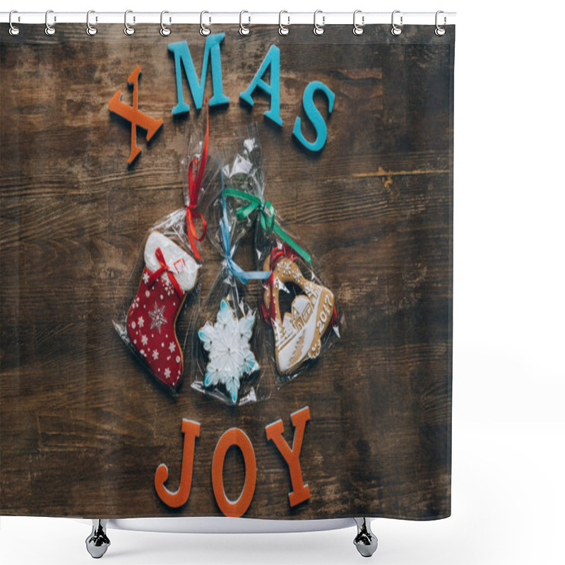 Personality  Homemade Christmas Gingerbreads Shower Curtains