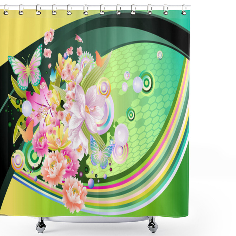 Personality  Spring Shower Curtains