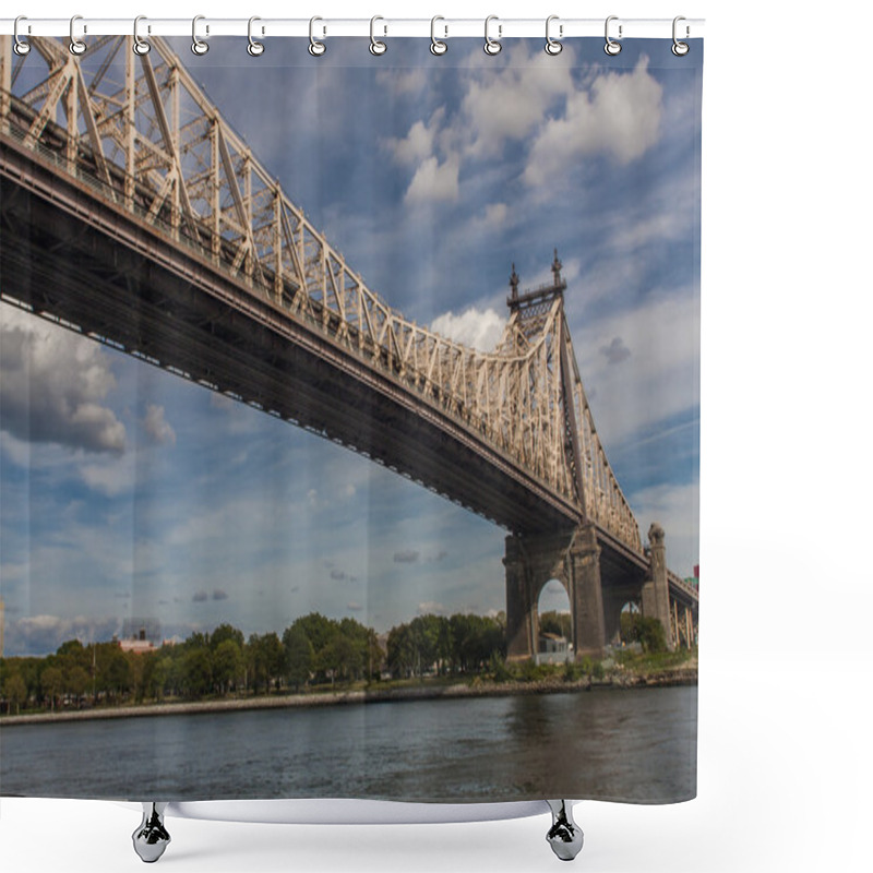 Personality  Queensboro Bridge In New York Shower Curtains