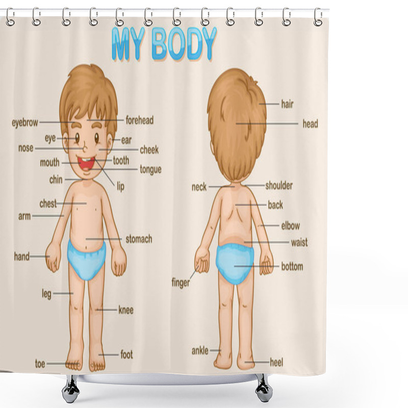 Personality  My Body Shower Curtains