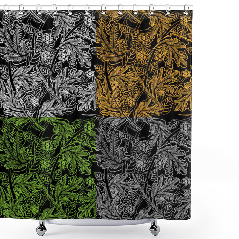 Personality  Vector Floral Background Design Shower Curtains