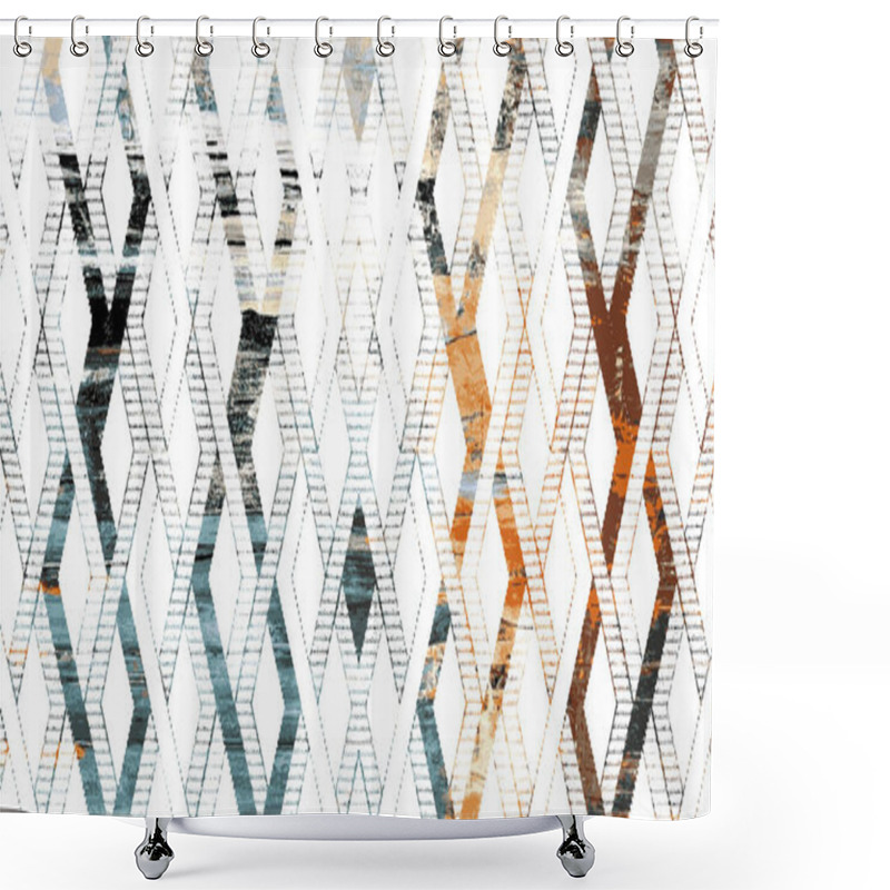 Personality  Carpet And Rugs Textile Design With Grunge And Distressed Texture Repeat Pattern  Shower Curtains