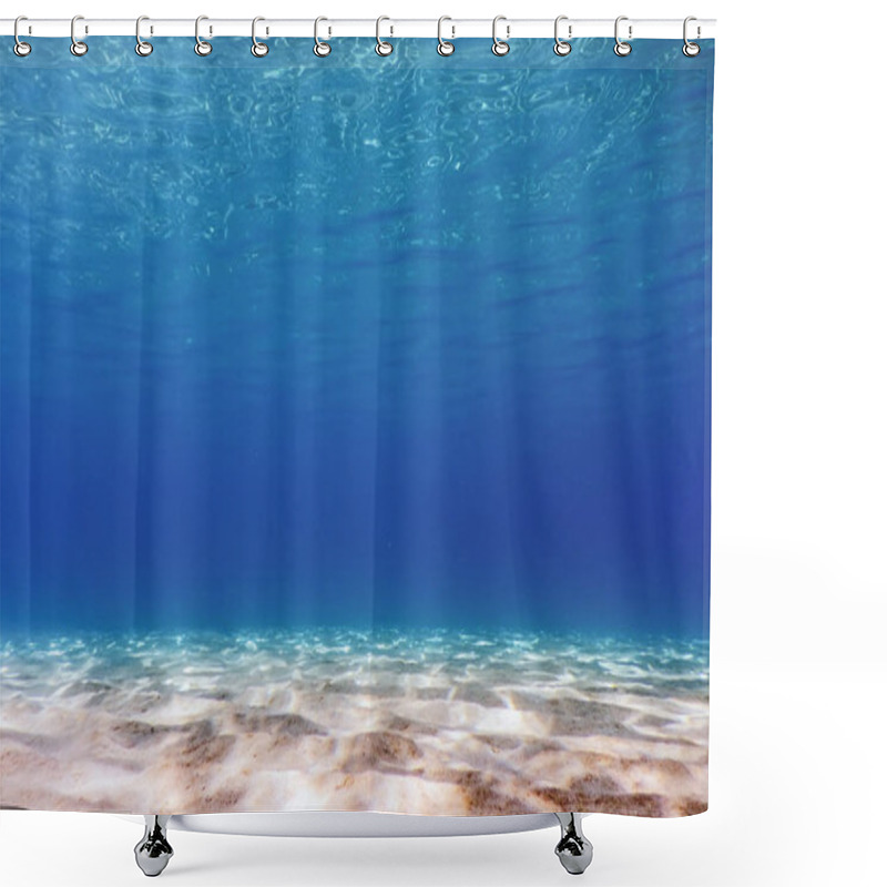 Personality  Sandy Sea Bottom Underwater Background Shower Curtains