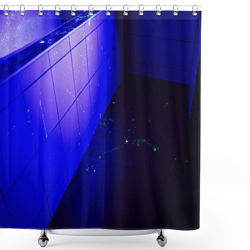 Personality  Clean Place Of Bloody Crime Under Ultra Violet Black Light Shower Curtains