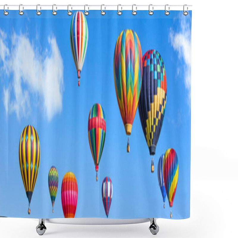 Personality  Hot Air Balloons Shower Curtains