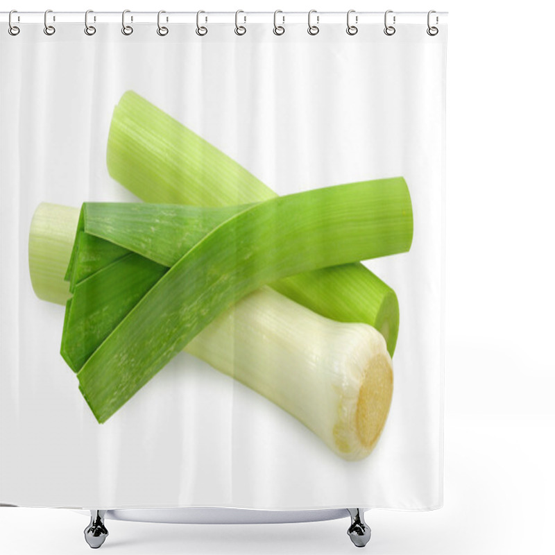 Personality  Leeks Isolated Shower Curtains