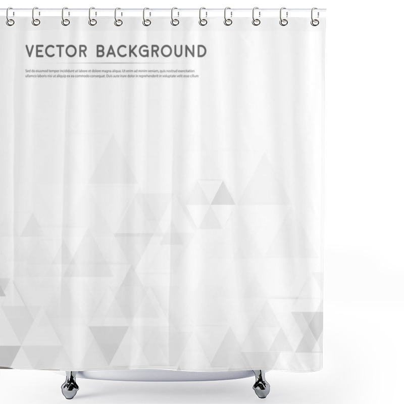 Personality  Vector Background Abstract Polygon Triangle. Shower Curtains