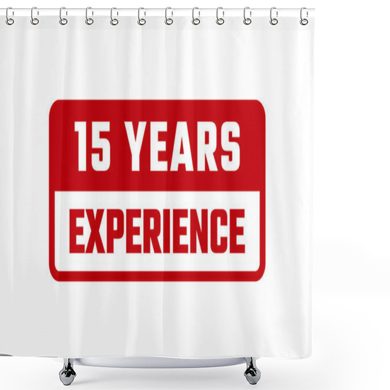 Personality  15 Years Experience Rubber Stamp Shower Curtains