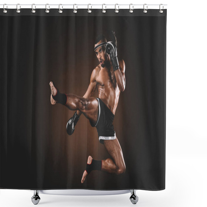 Personality  Muay Thai Fighter  Shower Curtains