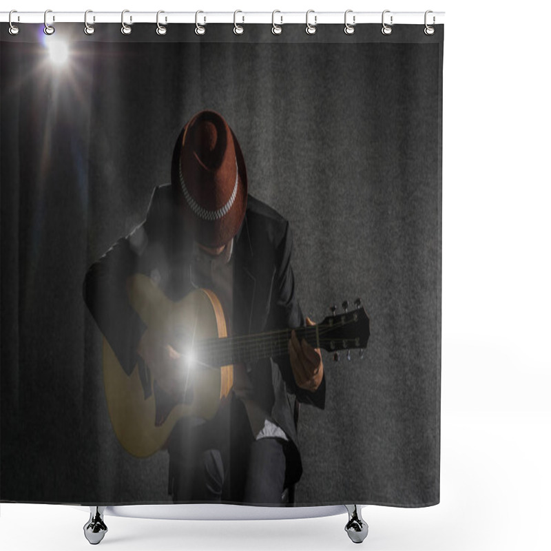 Personality  Musician Playing Guitar  Shower Curtains