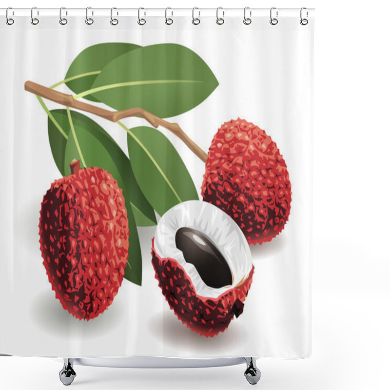 Personality  Lychee Fruit Shower Curtains