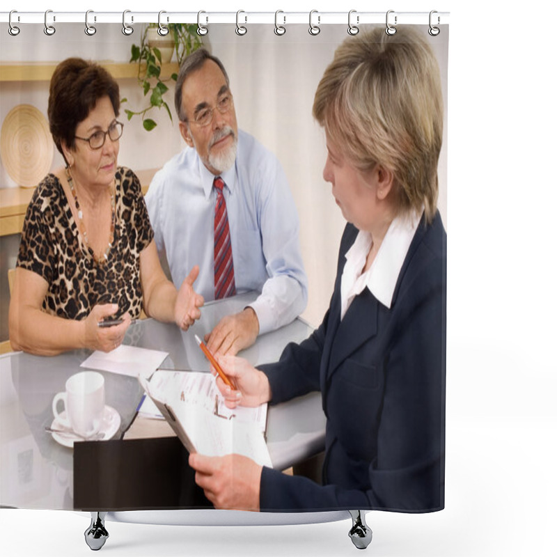 Personality  Financial Advisor Shower Curtains