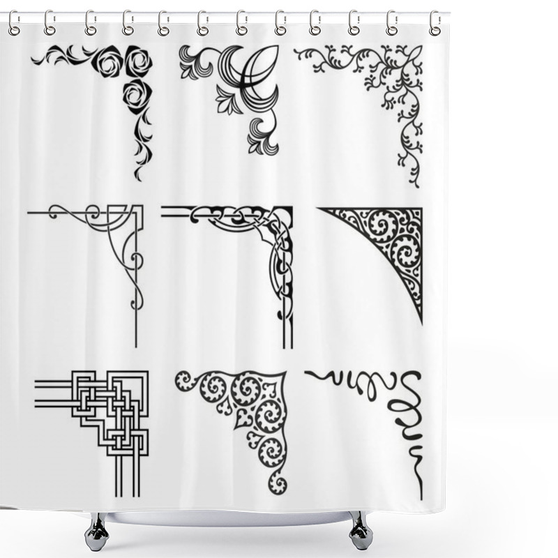 Personality  Corners Shower Curtains