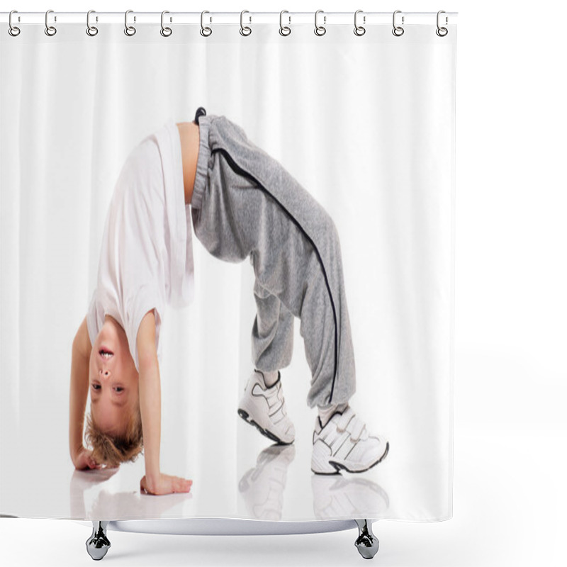 Personality  Boy Gymnastic Shower Curtains