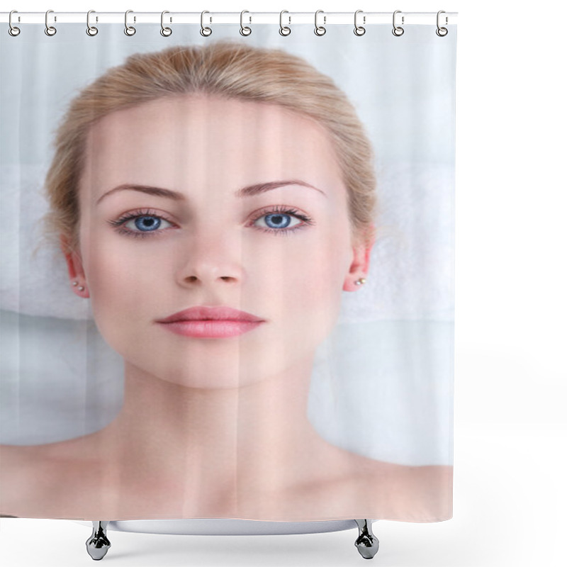 Personality  Young Woman In SPA Shower Curtains