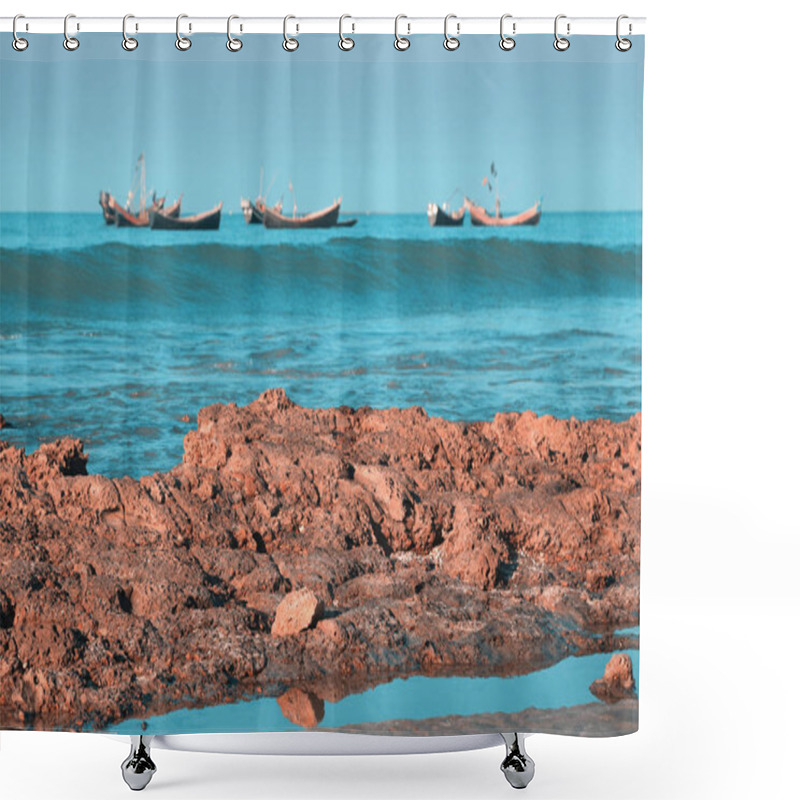 Personality  Saint Martin Island Of Bangladesh Shower Curtains