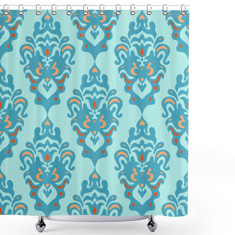 Personality  Damask Seamless Pattern Vector Shower Curtains