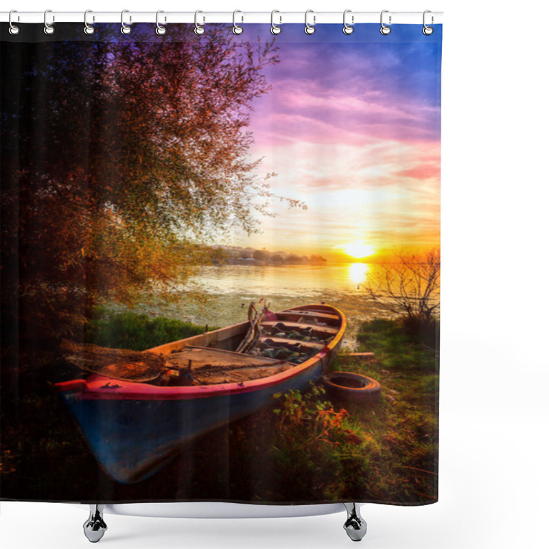 Personality  Fishing Boats And Fishermen From Various Coastal Regions Of The World.Excellent Photo Collection Based On Technical Knowledge Shower Curtains