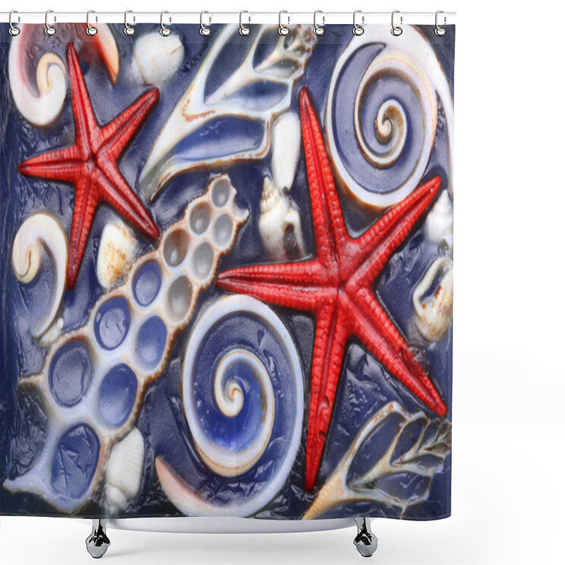 Personality  Abstract Sea Background Shower Curtains