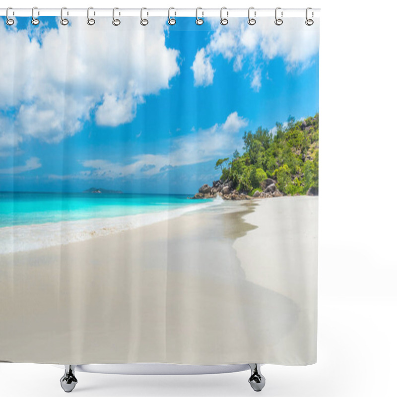 Personality  Paradise Beach - Anse Georgette At Praslin, Seychelles. Shower Curtains