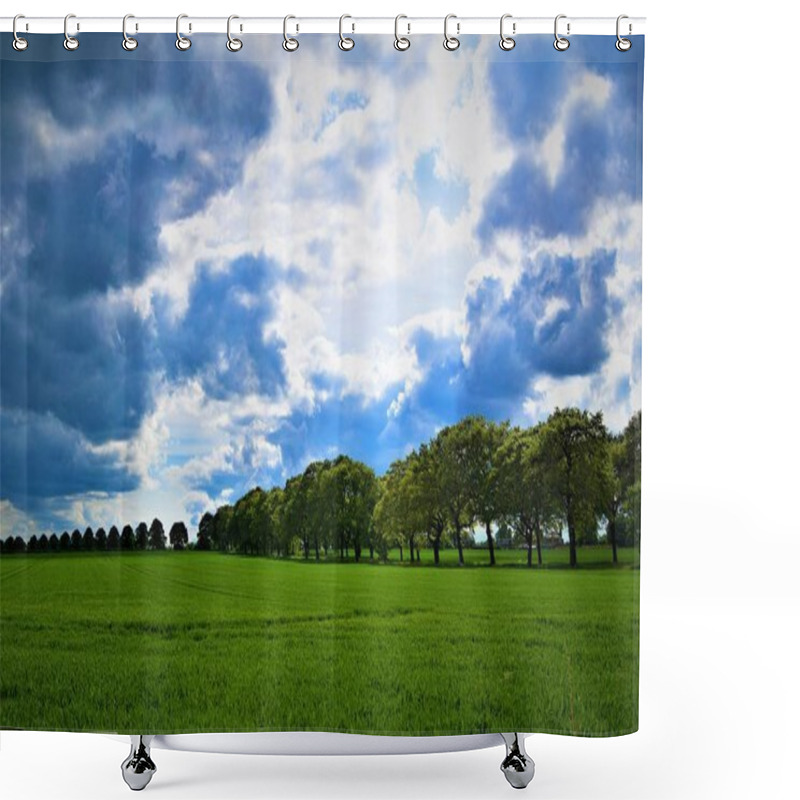 Personality  Sprotbrough Farmland Is Beautiful At All Times Of Year, Providing Wonderful Sweeping Landscapes With An Ambience Of Rural Utopian Decency And Ripe And Plentiful Crops. Shower Curtains