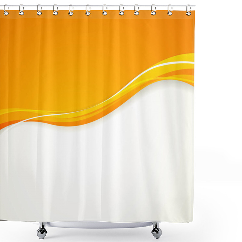 Personality  Vector Yellow Background Shower Curtains