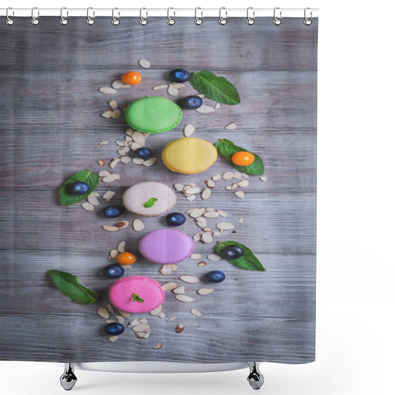 Personality  Air Cake Macaroon Shower Curtains