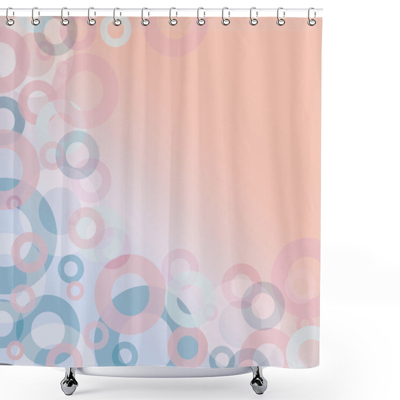 Personality  Abstract Geometric Textured  Background With Circles Shower Curtains