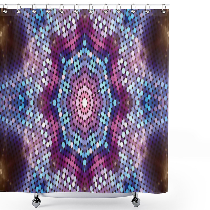 Personality  Sequins Party Lights Background  Shower Curtains