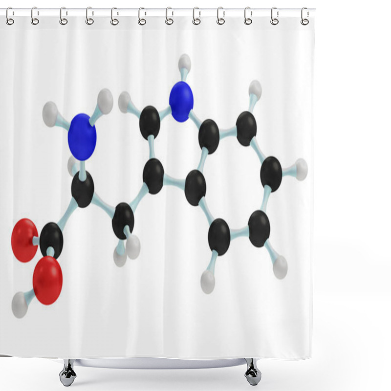 Personality  Model Of Tryptophan Shower Curtains