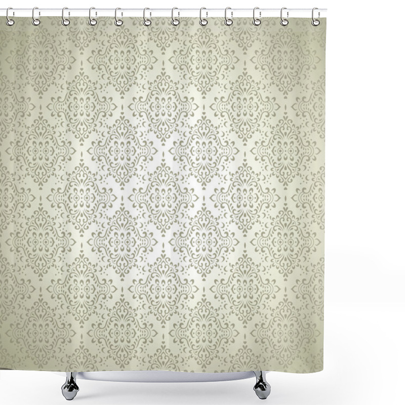 Personality  Seamless Traditional Wallpaper Shower Curtains