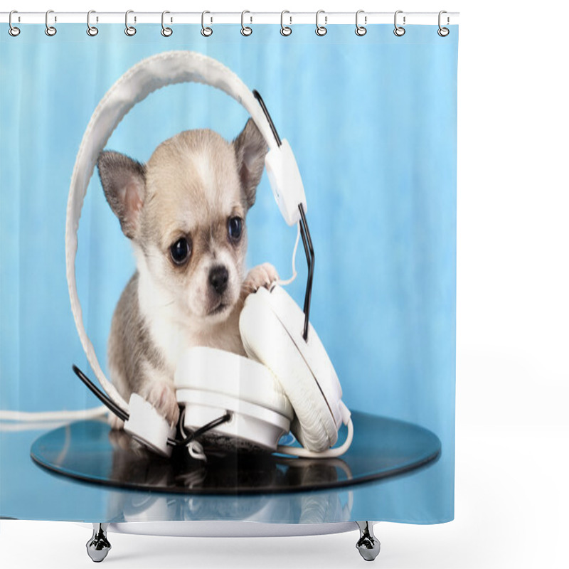 Personality  Chihuahua Music Lover Shower Curtains