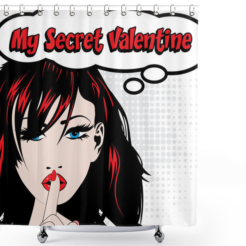 Personality  Woman - My Secret Valentine! Shower Curtains