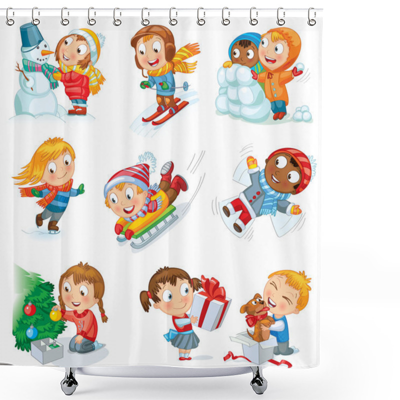 Personality  Winter Holidays Shower Curtains