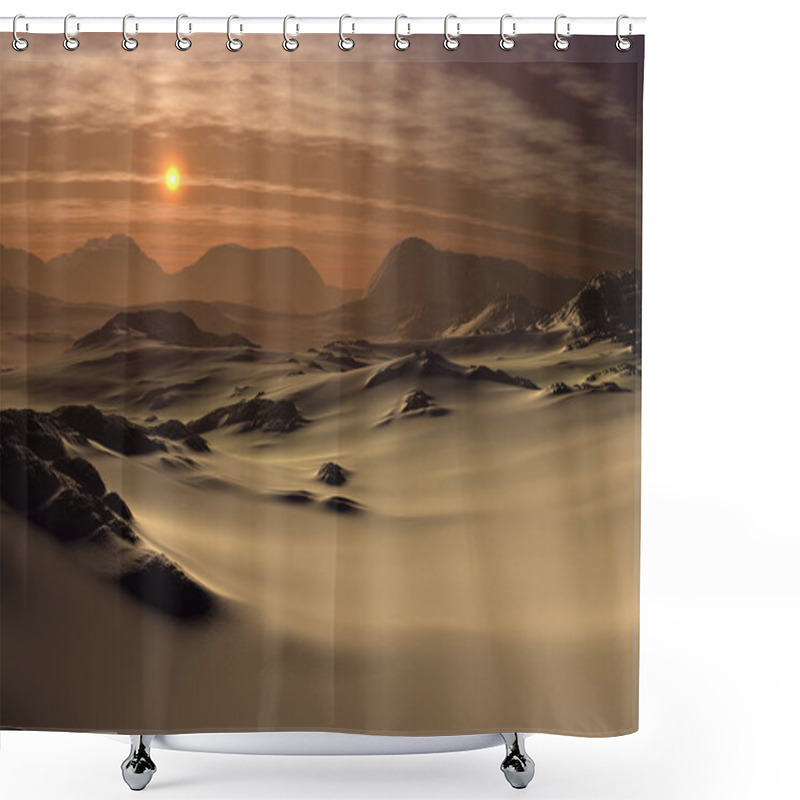 Personality  Fantasy Landscape Shower Curtains